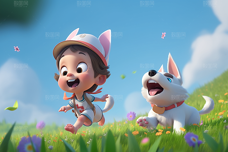 快乐儿童IP形象模型