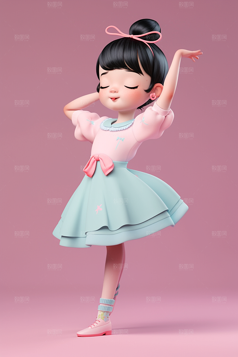 快乐儿童IP立体模型