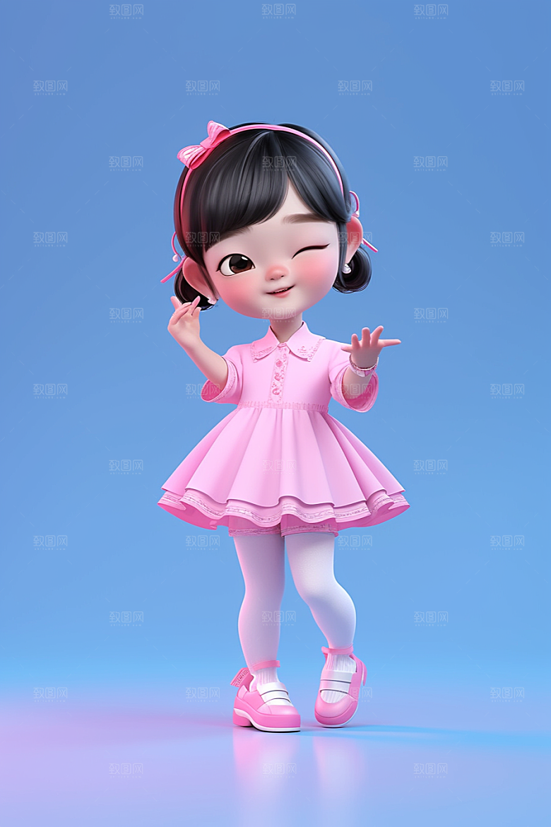 快乐儿童六一儿童节IP模型