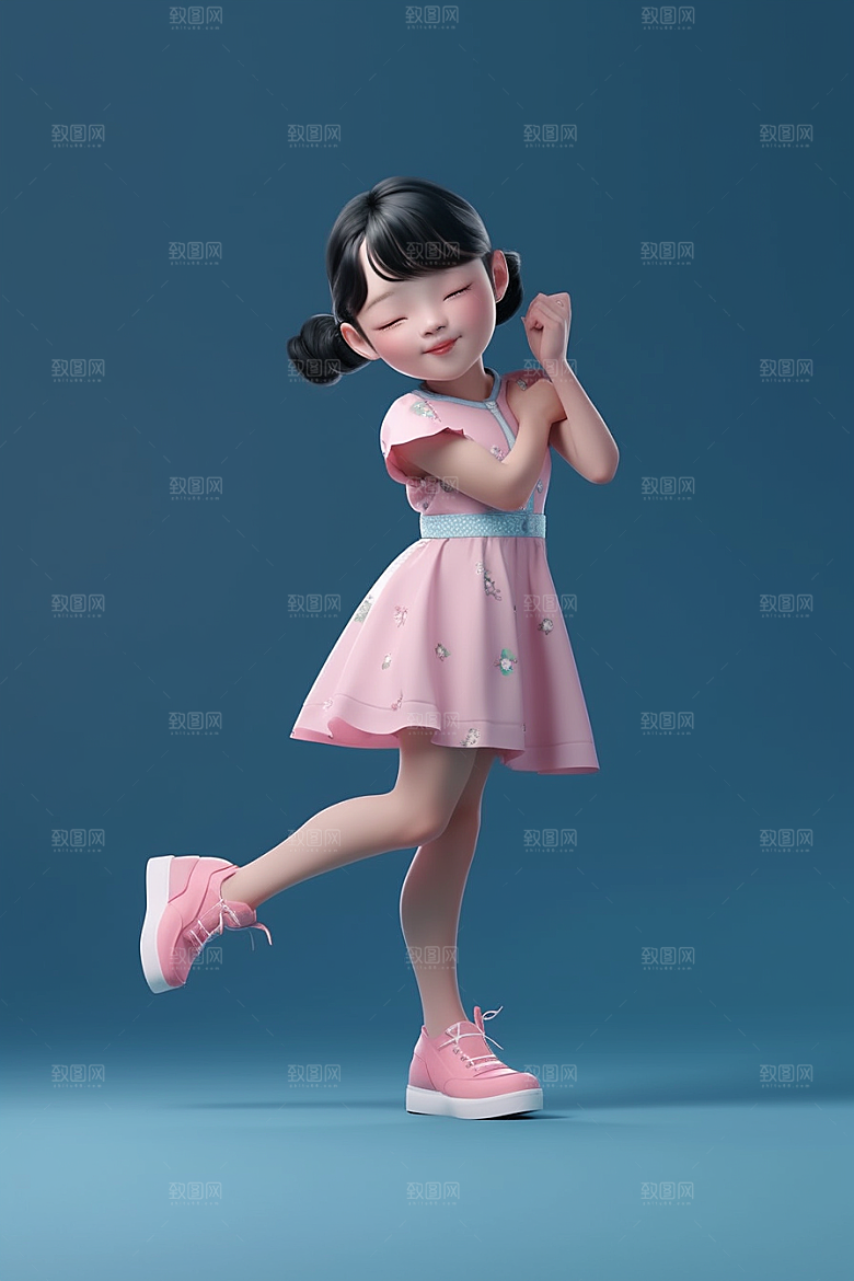 快乐儿童人物立体模型