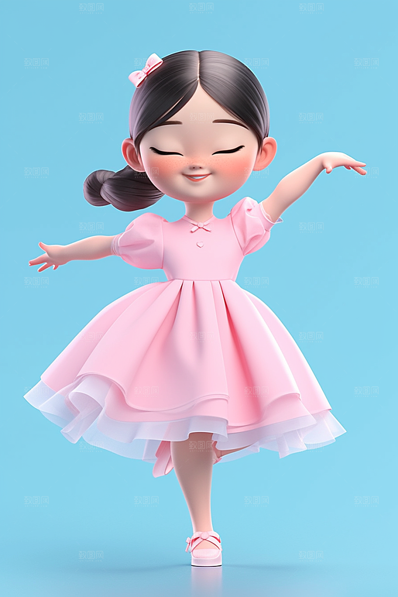 快乐儿童孩童童真模型