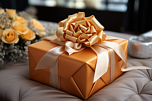 礼物盒纸盒浪漫摄影图