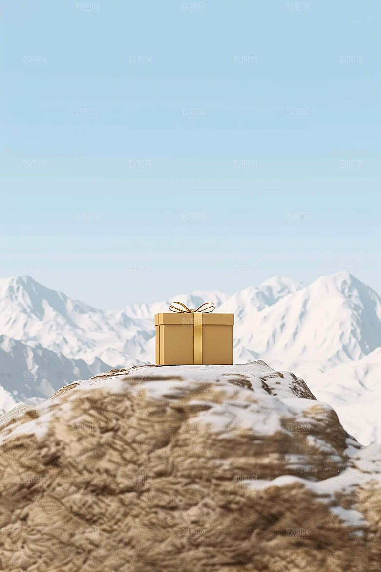礼物盒3D礼盒电商背景