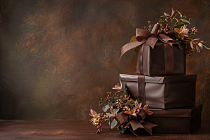 礼物礼品送礼礼物包装盒素材