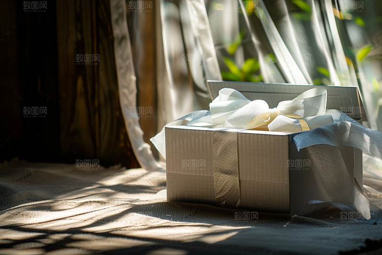 礼物礼品纸箱氛围素材