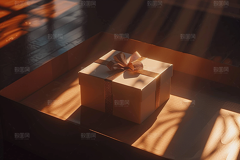 礼物礼品纸箱精致素材