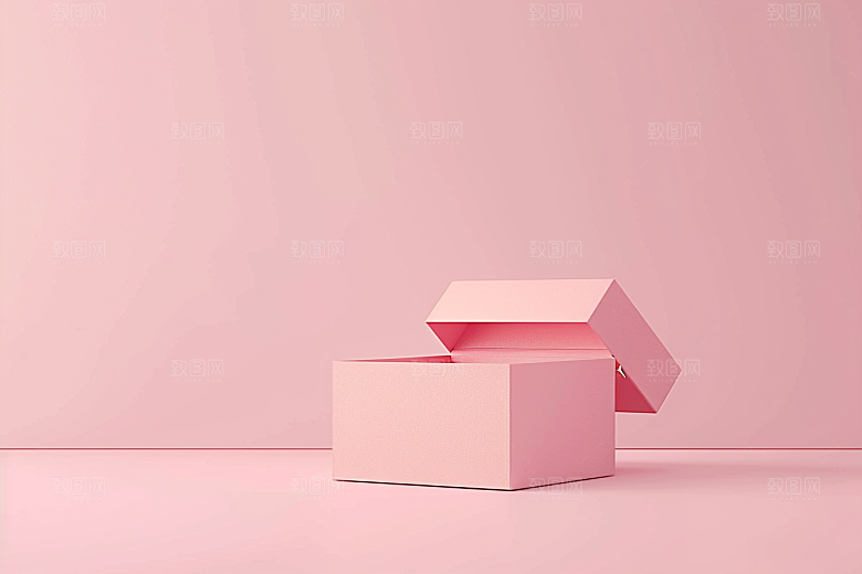 礼物礼品纸箱氛围素材