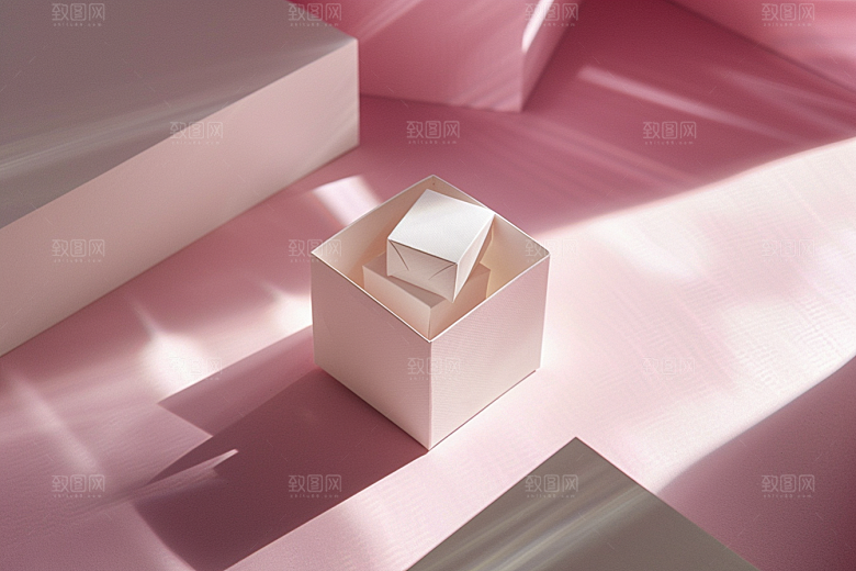 礼物礼品唯美纸箱素材