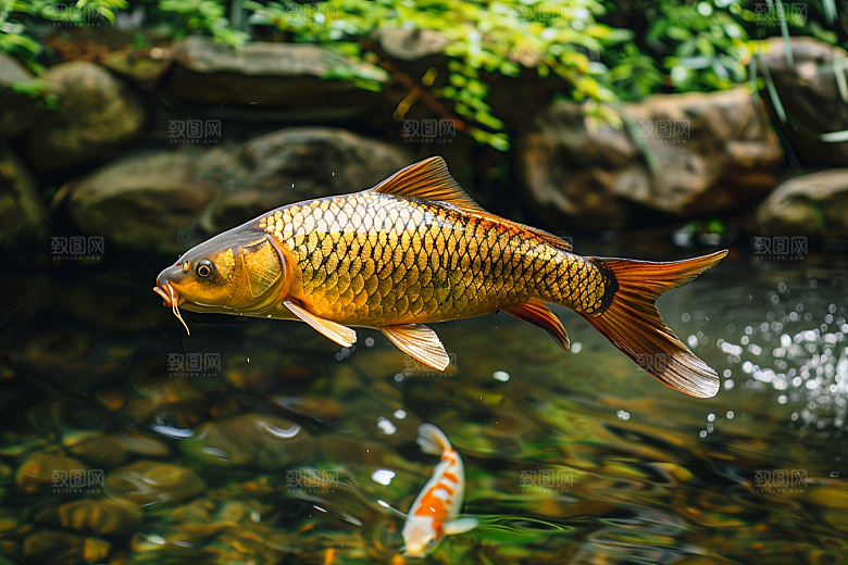 锦鲤生态寓意素材