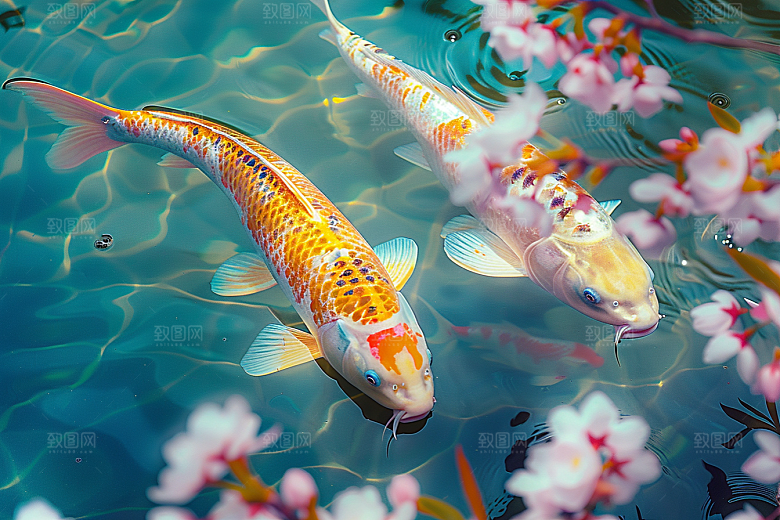 锦鲤中国风中式素材