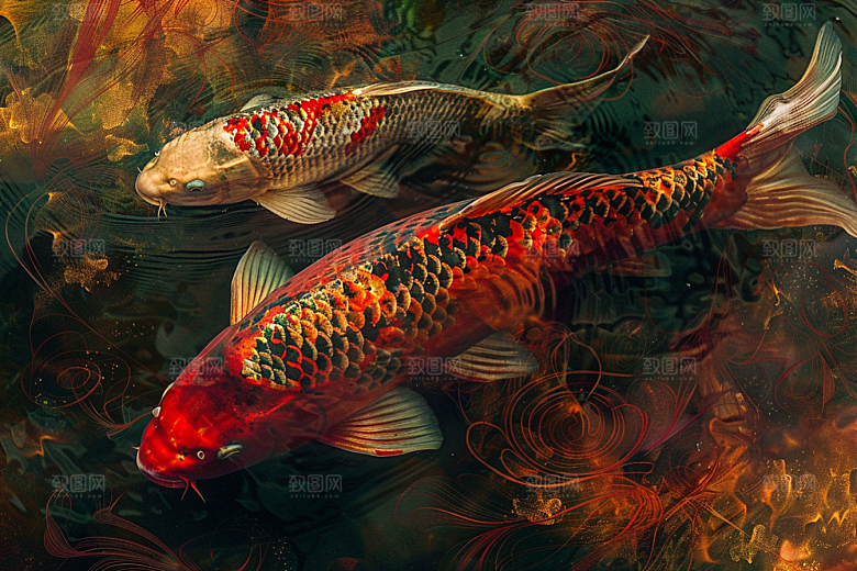 锦鲤高清寓意素材