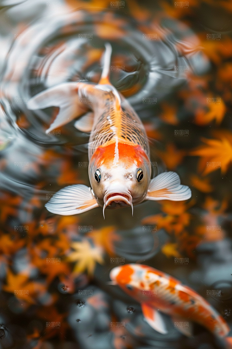 锦鲤寓意生态素材