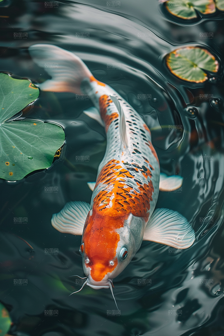 锦鲤祈福鲤鱼素材