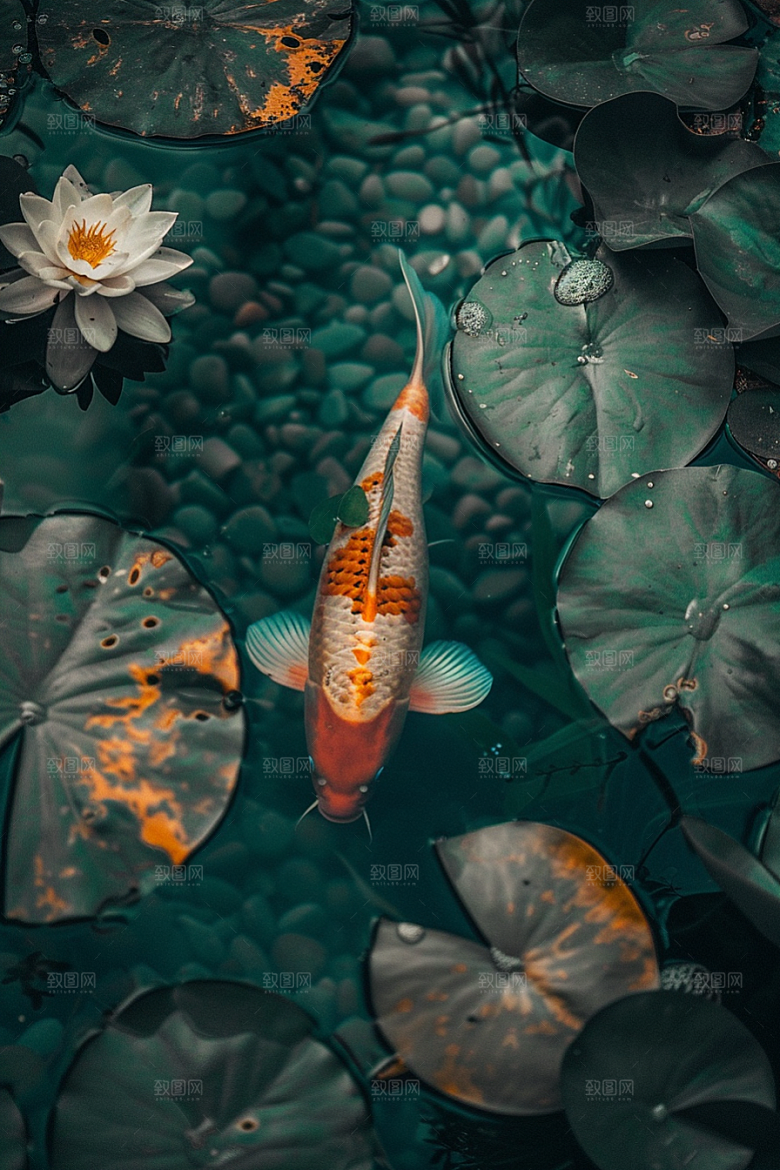 锦鲤祈福幸运素材