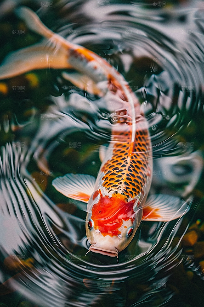 锦鲤寓意生态素材