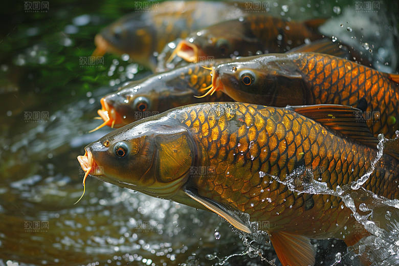 锦鲤幸运鲤鱼素材