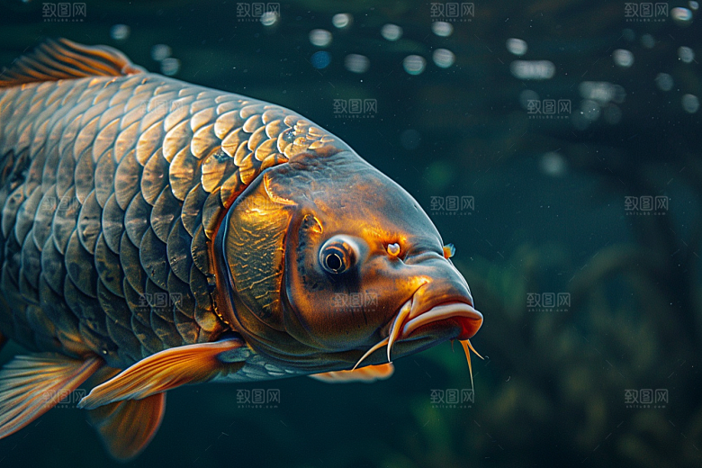 锦鲤中国风生态素材