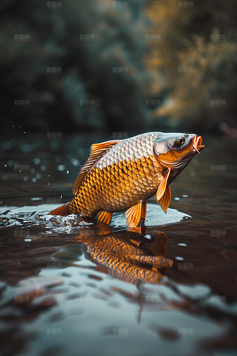 锦鲤彩色高清素材