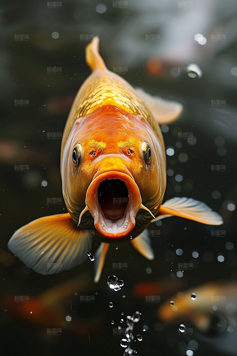 锦鲤高清游水素材