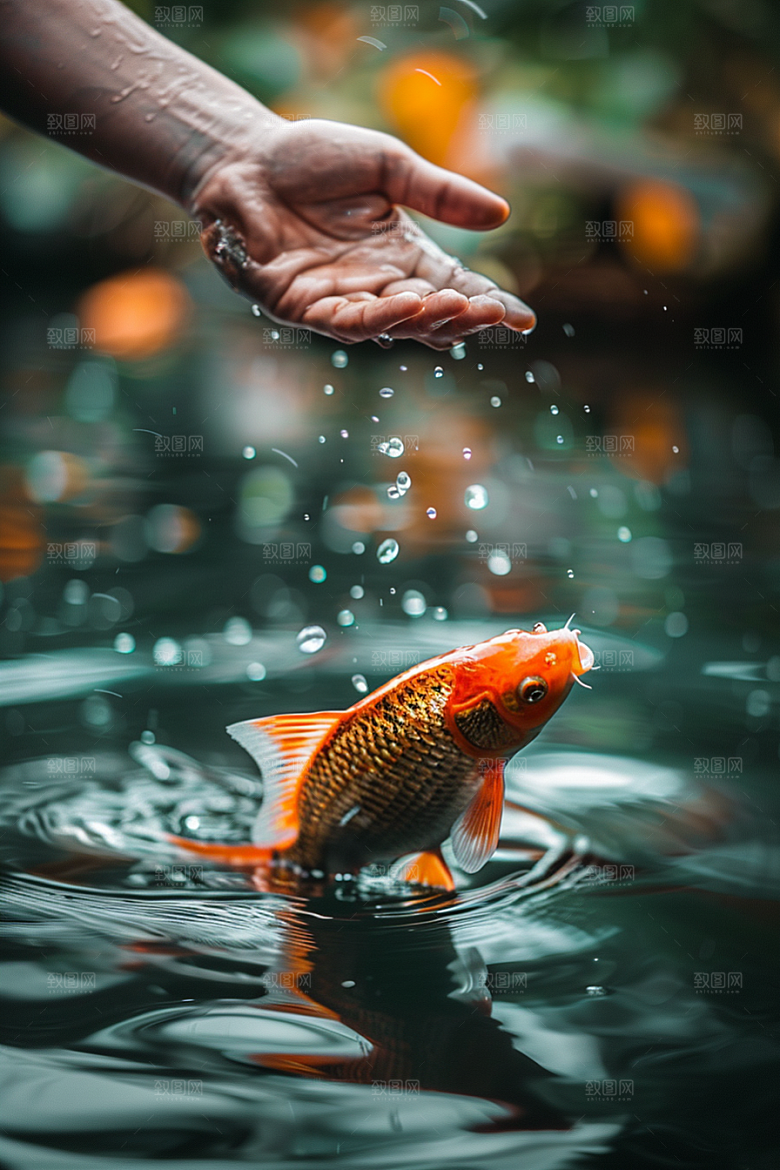 锦鲤幸运祝福素材
