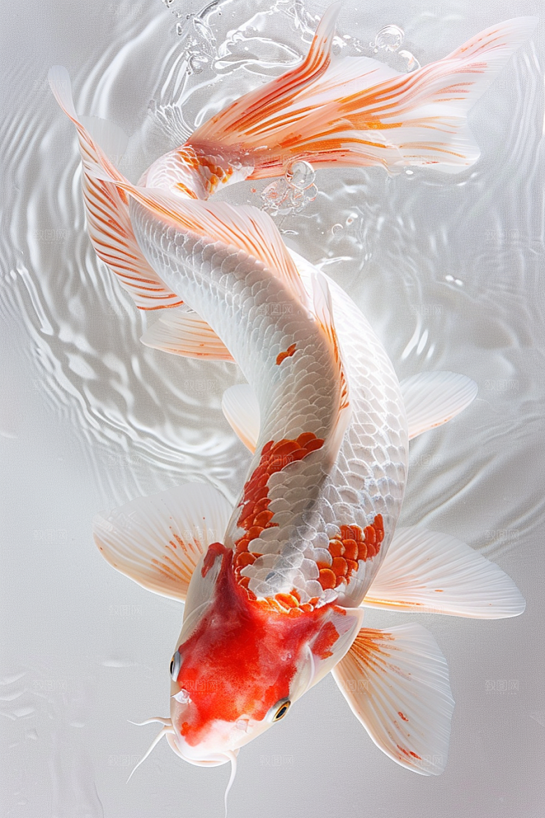 锦鲤寓意中式素材