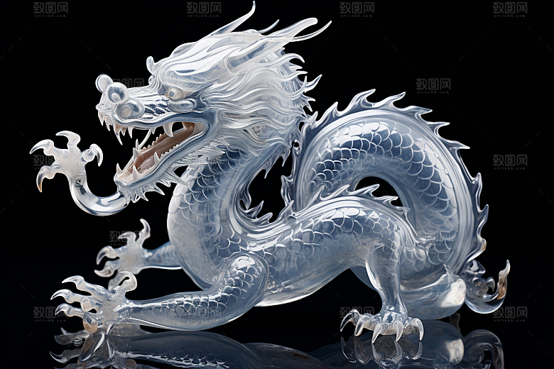 龙年冰雕冰雪大世界东北摄影图