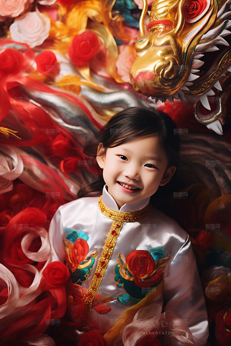 龙年儿童人物高清摄影图
