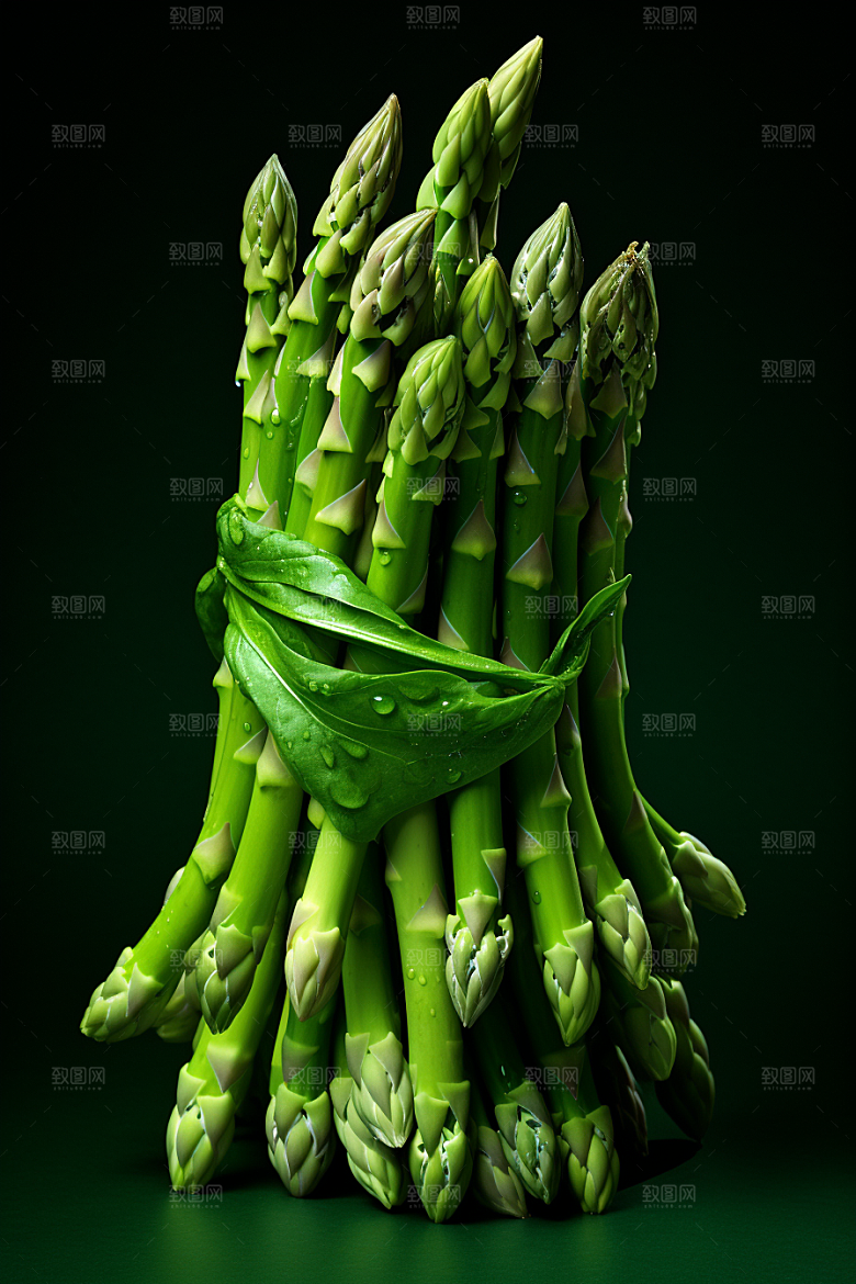 芦笋轻食自然摄影图