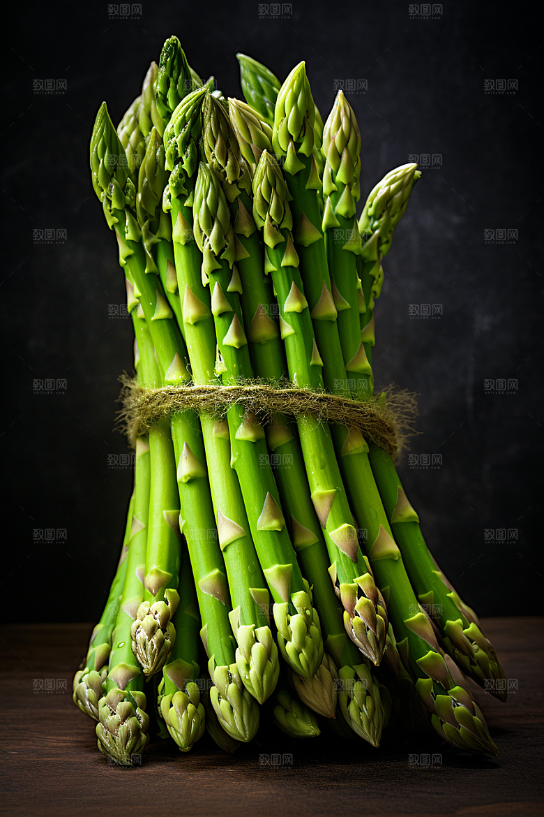 芦笋绿色轻食摄影图