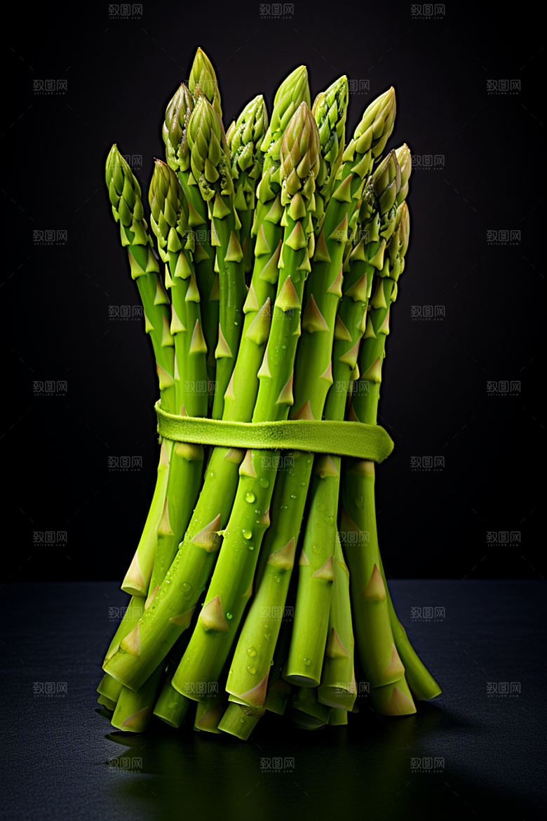 芦笋食材绿色摄影图