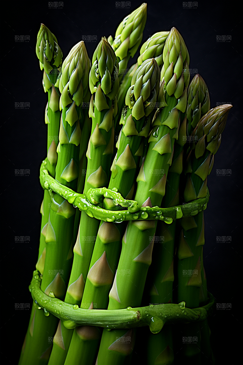 芦笋轻食高清摄影图