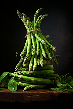 芦笋自然健康食品摄影图