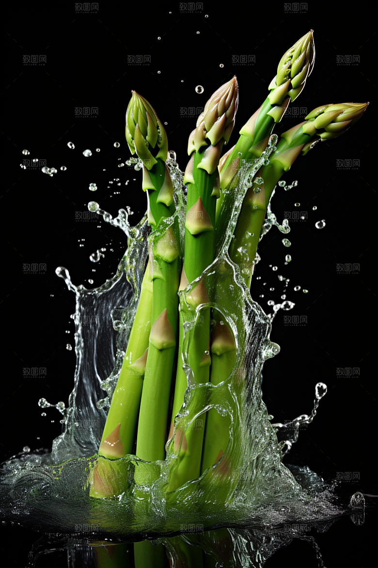 芦笋食材蔬菜摄影图