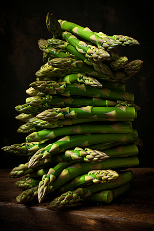 芦笋蔬菜绿色摄影图