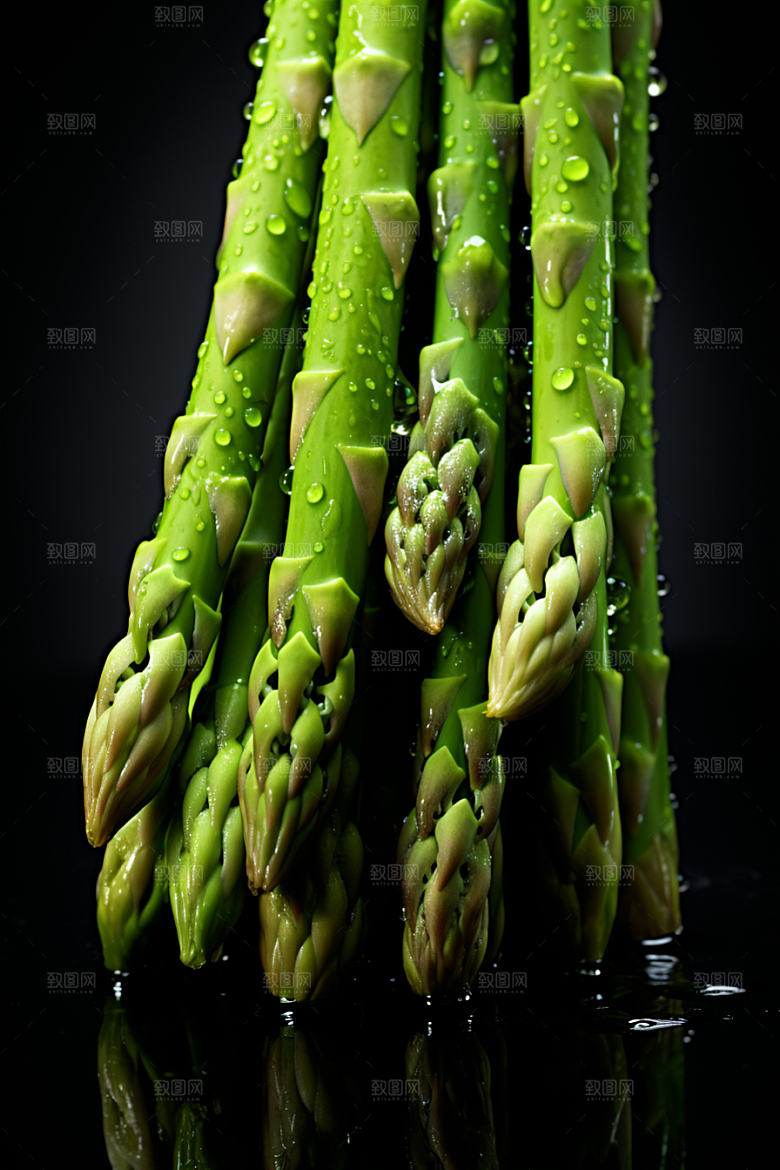 芦笋轻食食材摄影图