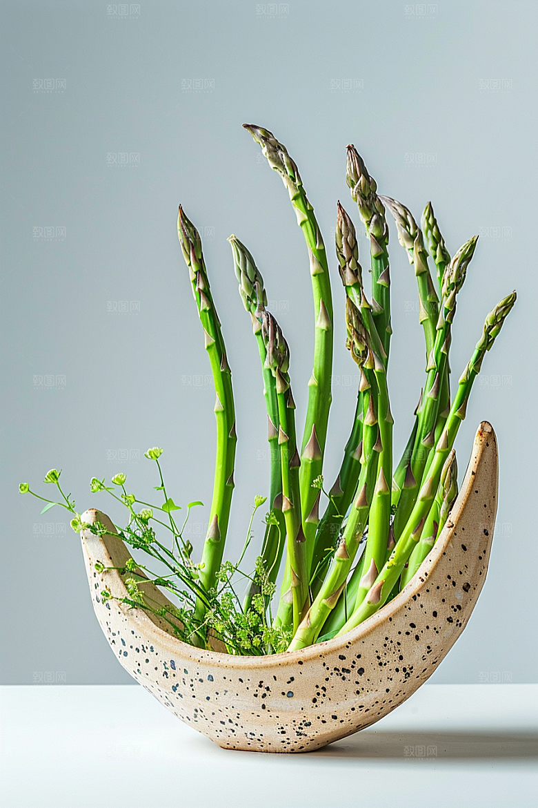 芦笋高清轻食摄影图