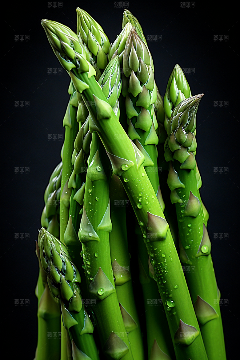 芦笋蔬菜健身餐摄影图