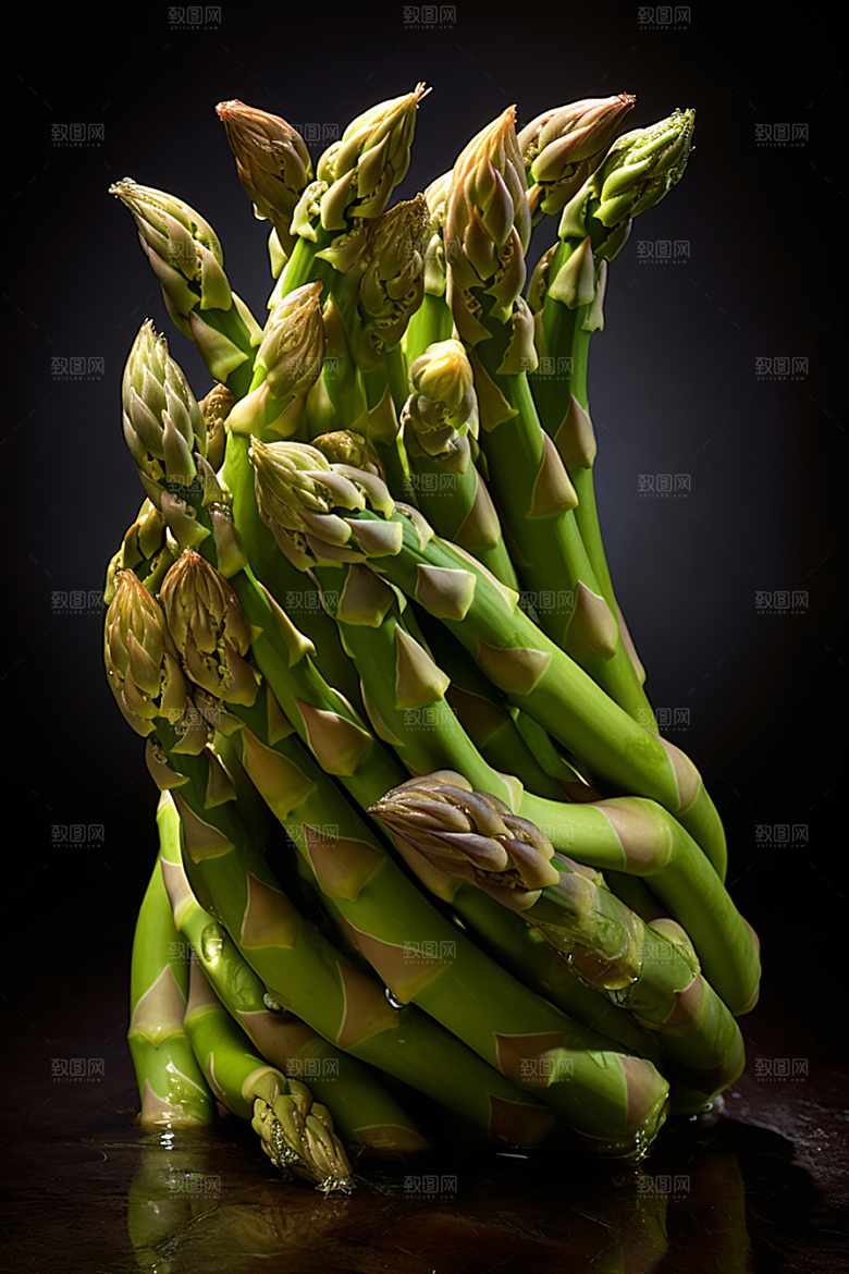 芦笋轻食蔬菜摄影图