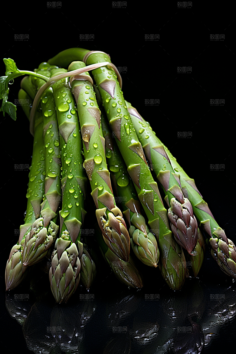 芦笋轻食自然摄影图