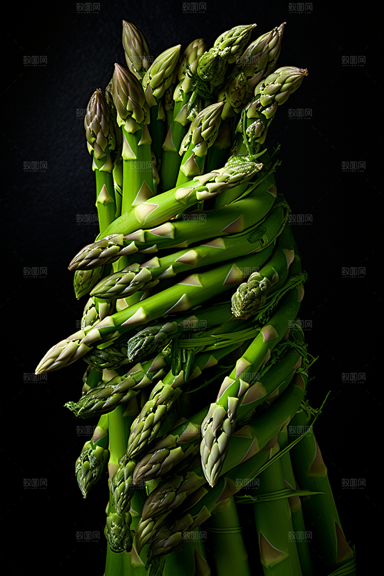 芦笋食材抗癌摄影图