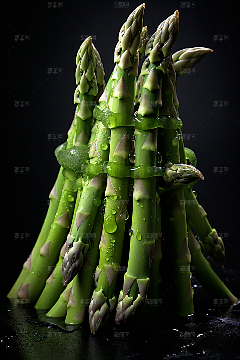 芦笋食材绿色摄影图