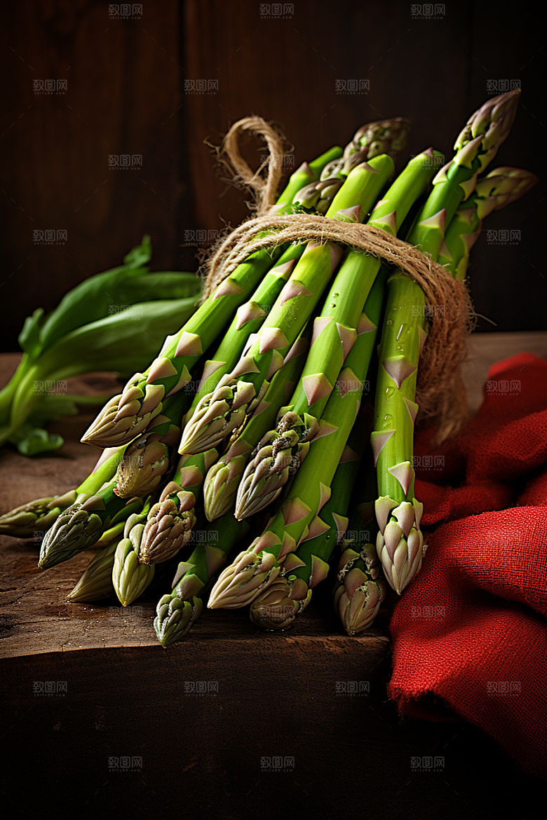 芦笋蔬菜轻食摄影图