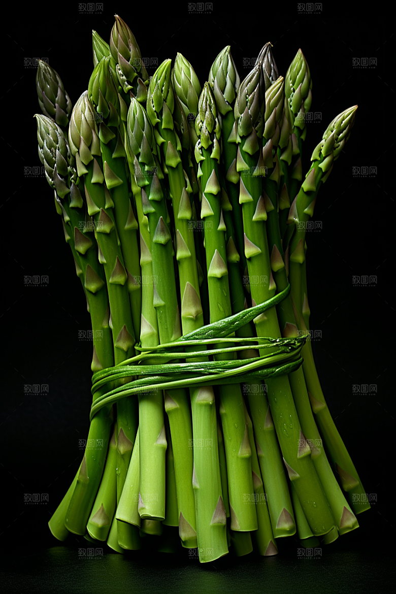 芦笋轻食健康食品摄影图