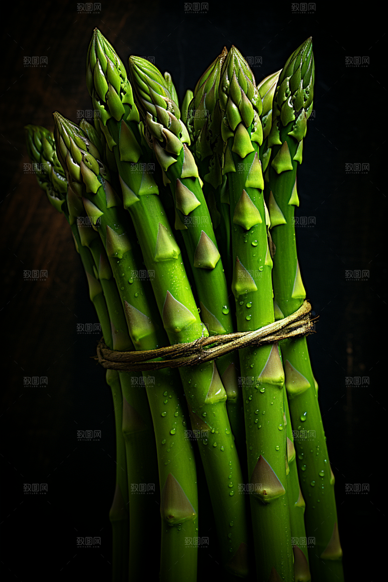 芦笋绿色食材摄影图