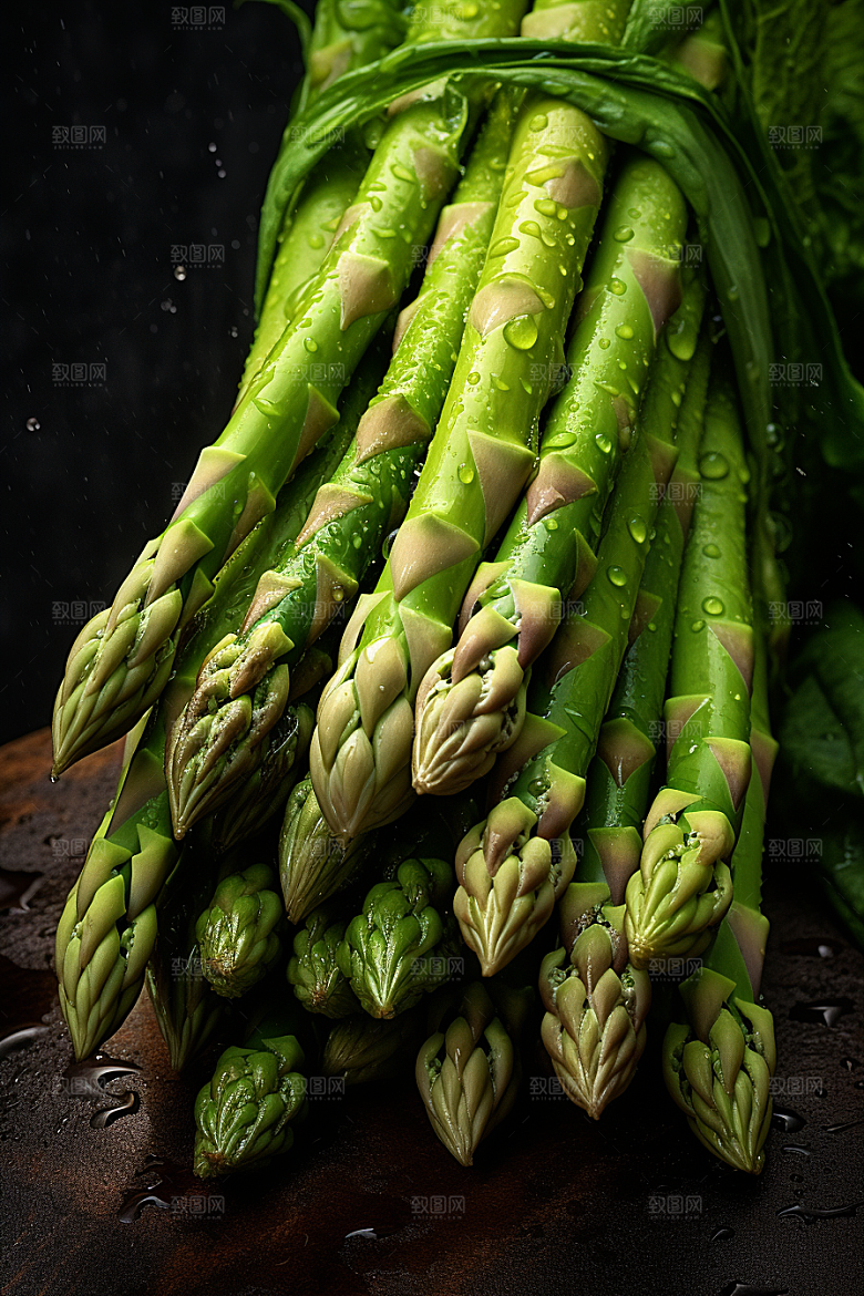 芦笋轻食蔬菜摄影图