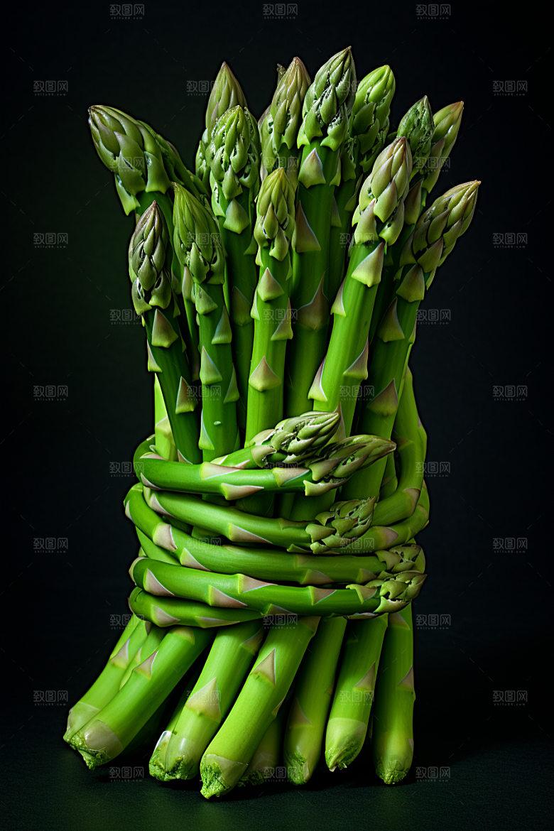 芦笋食材绿色摄影图