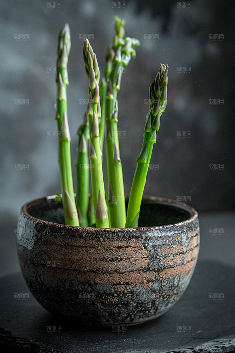 芦笋食材蔬菜摄影图
