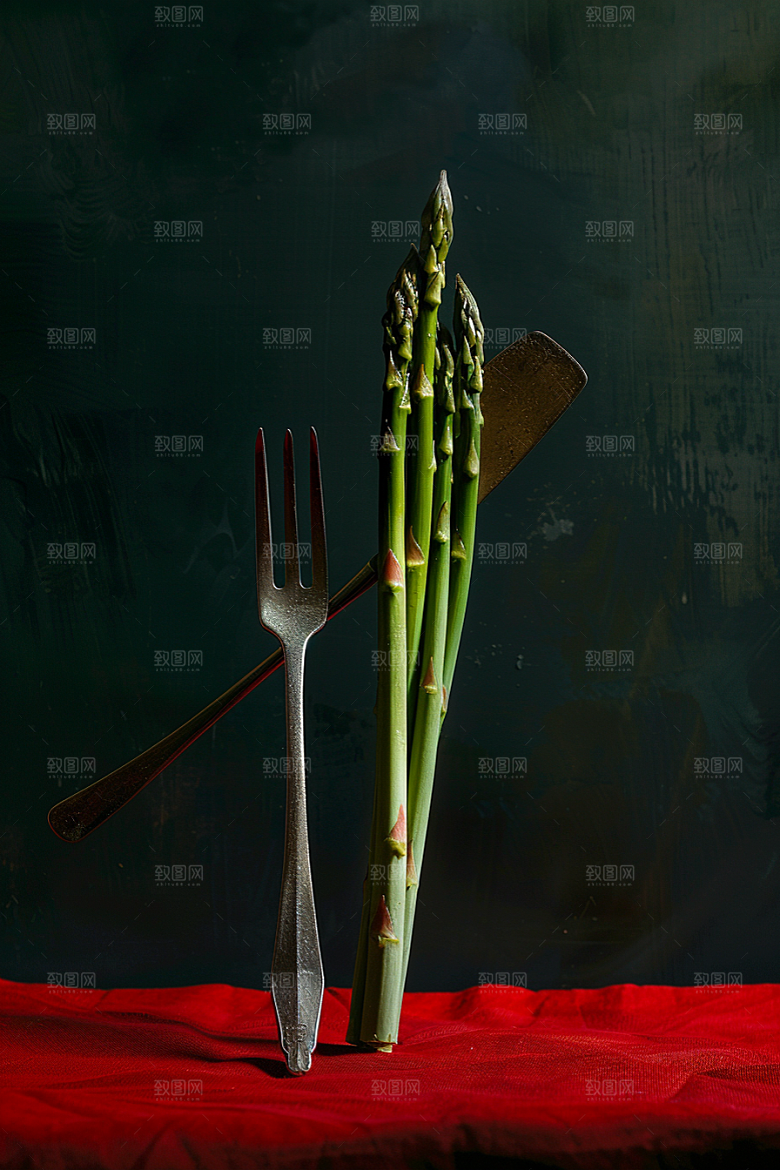 芦笋抗癌食材摄影图