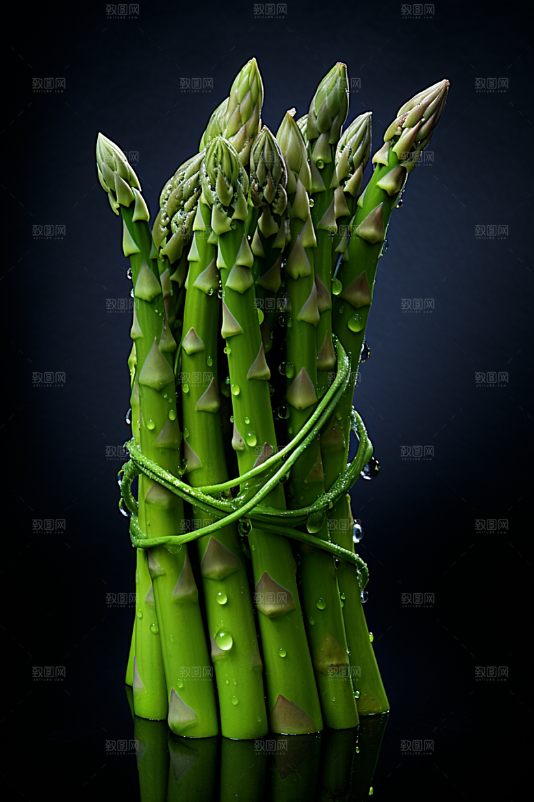芦笋食材绿色摄影图