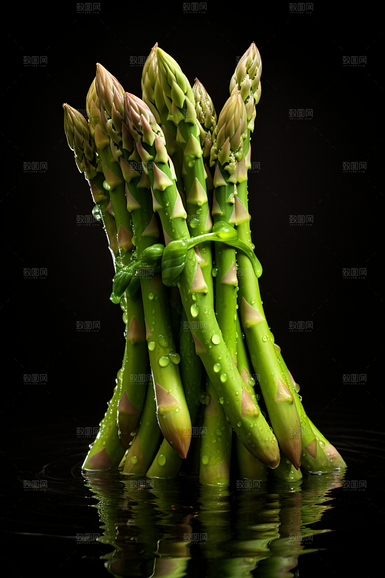 芦笋轻食蔬菜摄影图